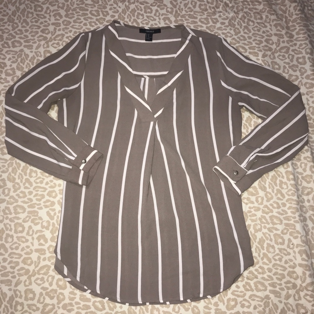 Forever 21 Medium Striped Dress Top